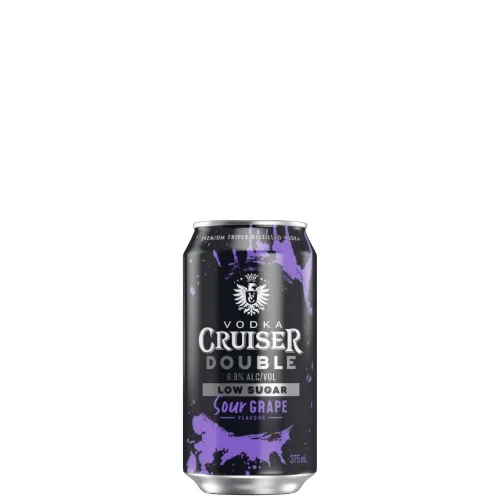 Picture of Vodka Cruiser Double Low Sugar Grape Cans 375ml