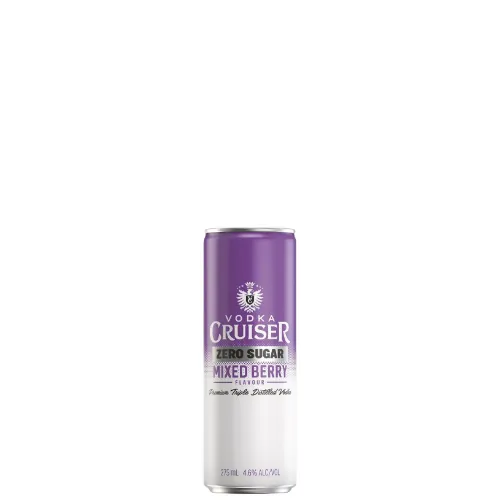 Picture of Vodka Cruiser Free Zero Sugar Mixed Berry Cans 275ml