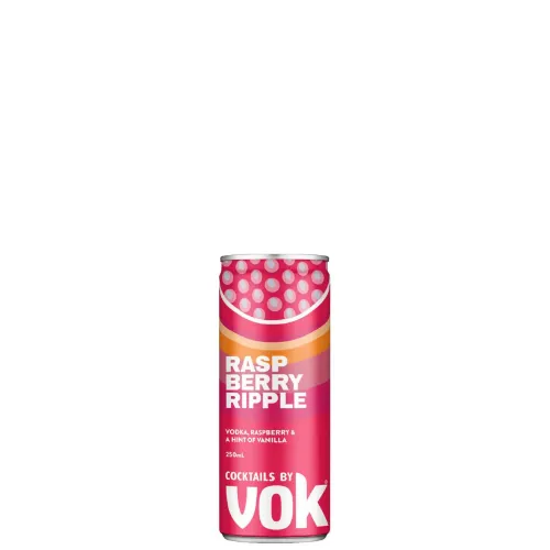 Picture of Vok Cocktails Raspberry Ripple Cans 250ml