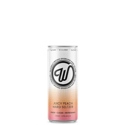 Picture of Wayward Brewing Co W Seltzer Juicy Peach Cans 330ml