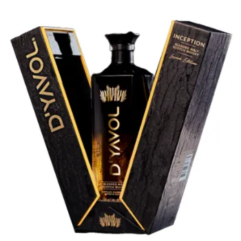 Picture of D'Yavol Inception Blended Malt Scotch Whisky Gift Box 750ml