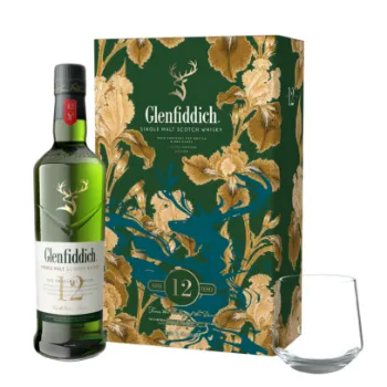 Picture of Glenfiddich 12 YO Glass Pack 700ml