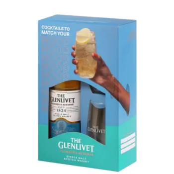 Picture of The Glenlivet Founders Reserve Scotch & Glass Gift Pack 700ml