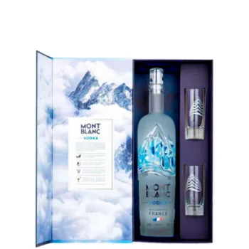 Picture of Mont Blanc Vodka & 2 Shot Glasses Gift Pack 700ml