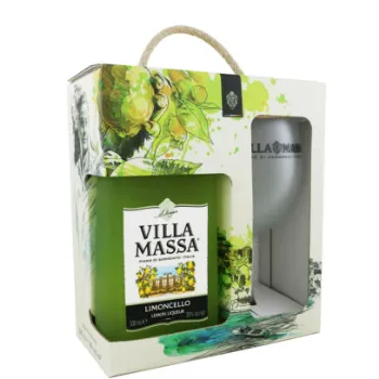 Picture of VILLA MASSA LIMONCELLO & GLASS GIFT PACK 500ml