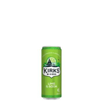 Picture of Kirks Soft Drink Lime & Soda Cans 250ml