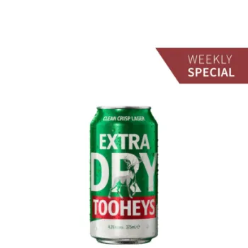 Picture of Tooheys Extra Dry 30pk Cans 30 x 375ml