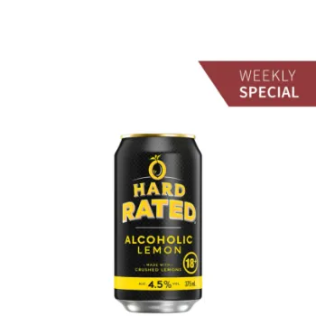 Picture of Hard Rated Lemon 4.5% 375ml Cans